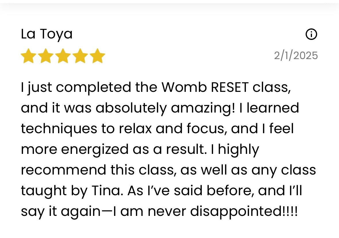 VIP WOMB RESET EXPERIENCE