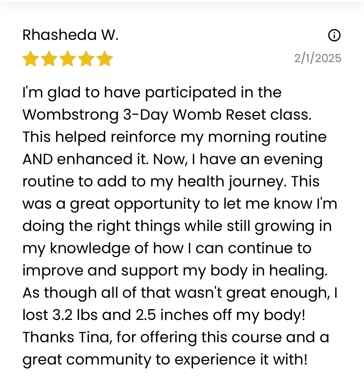 VIP WOMB RESET EXPERIENCE