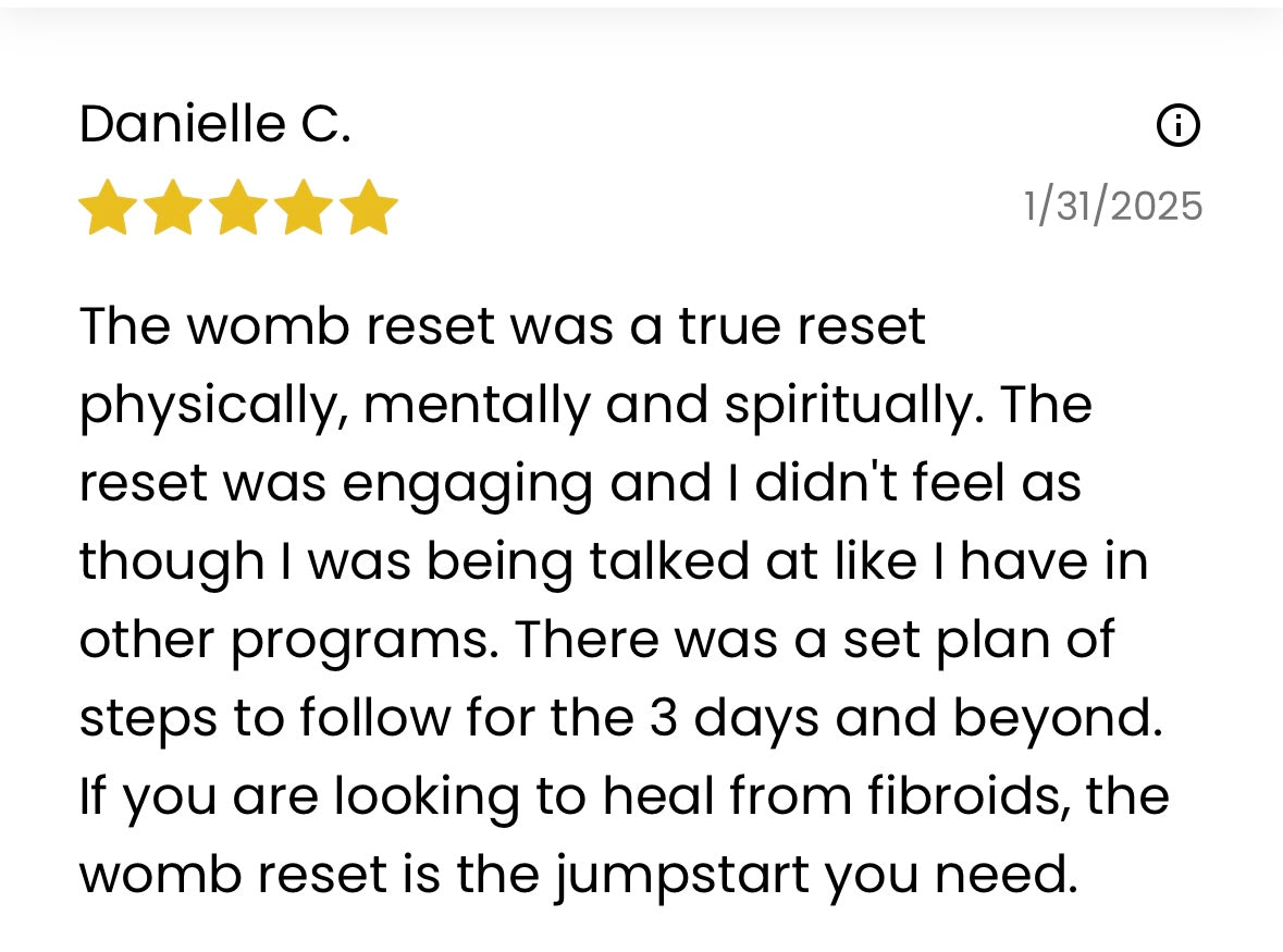 VIP WOMB RESET EXPERIENCE
